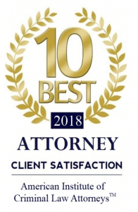 Aaron Spolin has been added to the "10 Best Attorneys" list for California criminal law by the American Institute of Criminal Law Attorneys.